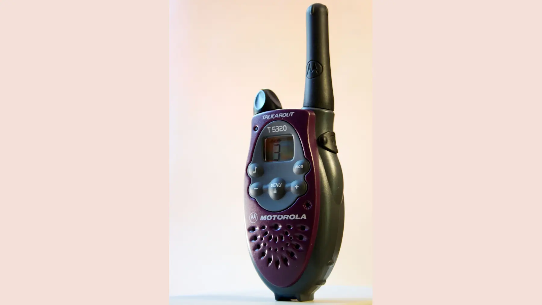 A Motorola Family Radio Service handheld radio