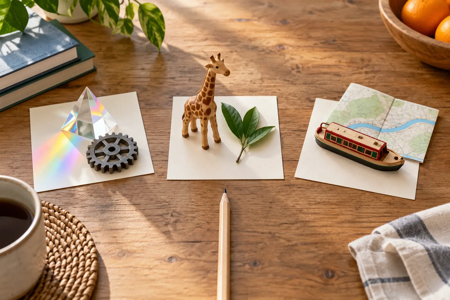 Conceptual choice board for science museum, zoo and canal history outings